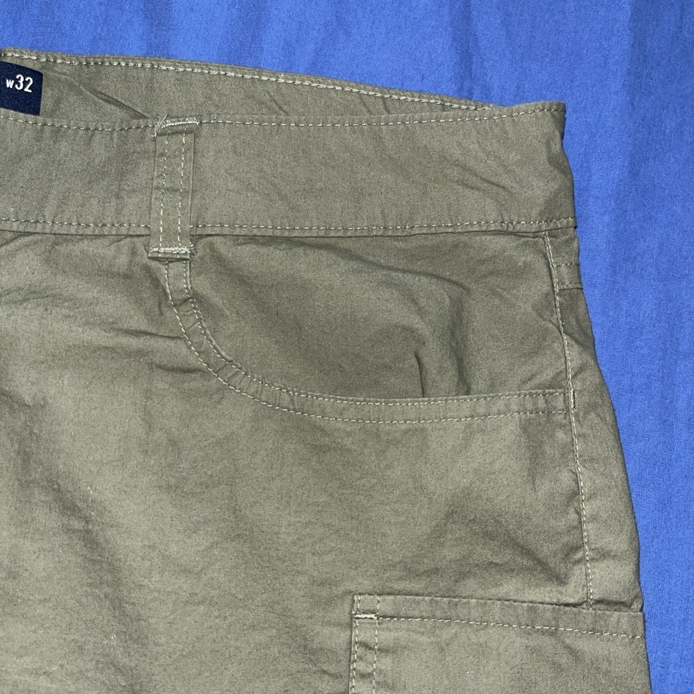 HOLLISTER Shorts Low-rise Muted Green 100 % Cotton Shorts Juniors Size 15 w32 - Picture 4 of 14